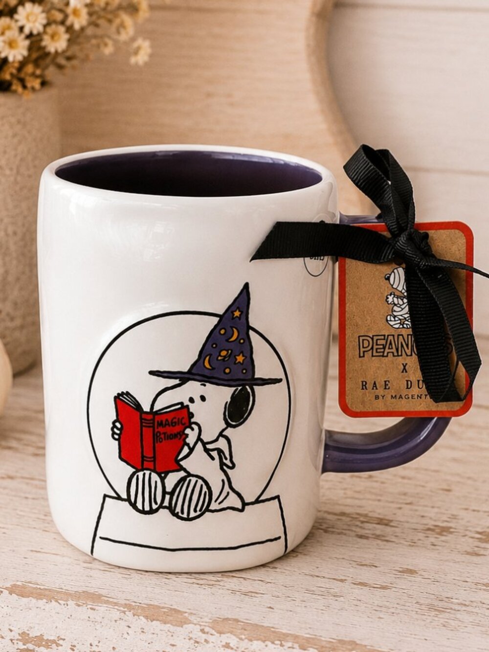 Rae Dunn Peanuts Magic Potion Snoopy Mug